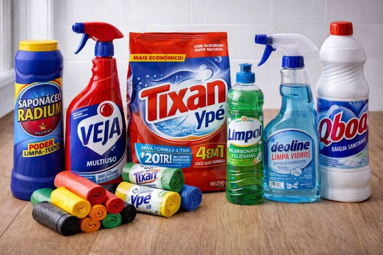 Produtos de limpeza para o dia a dia